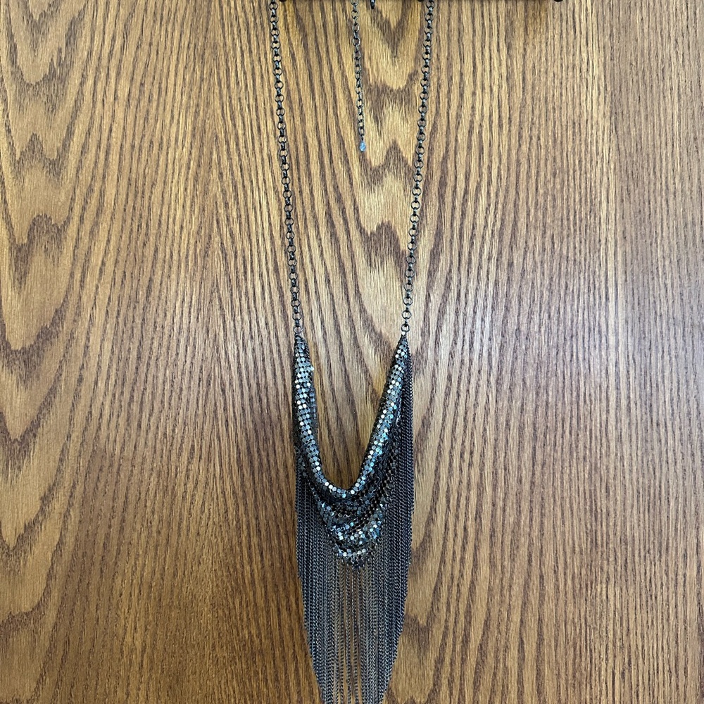 Elegant Black Beaded Necklace